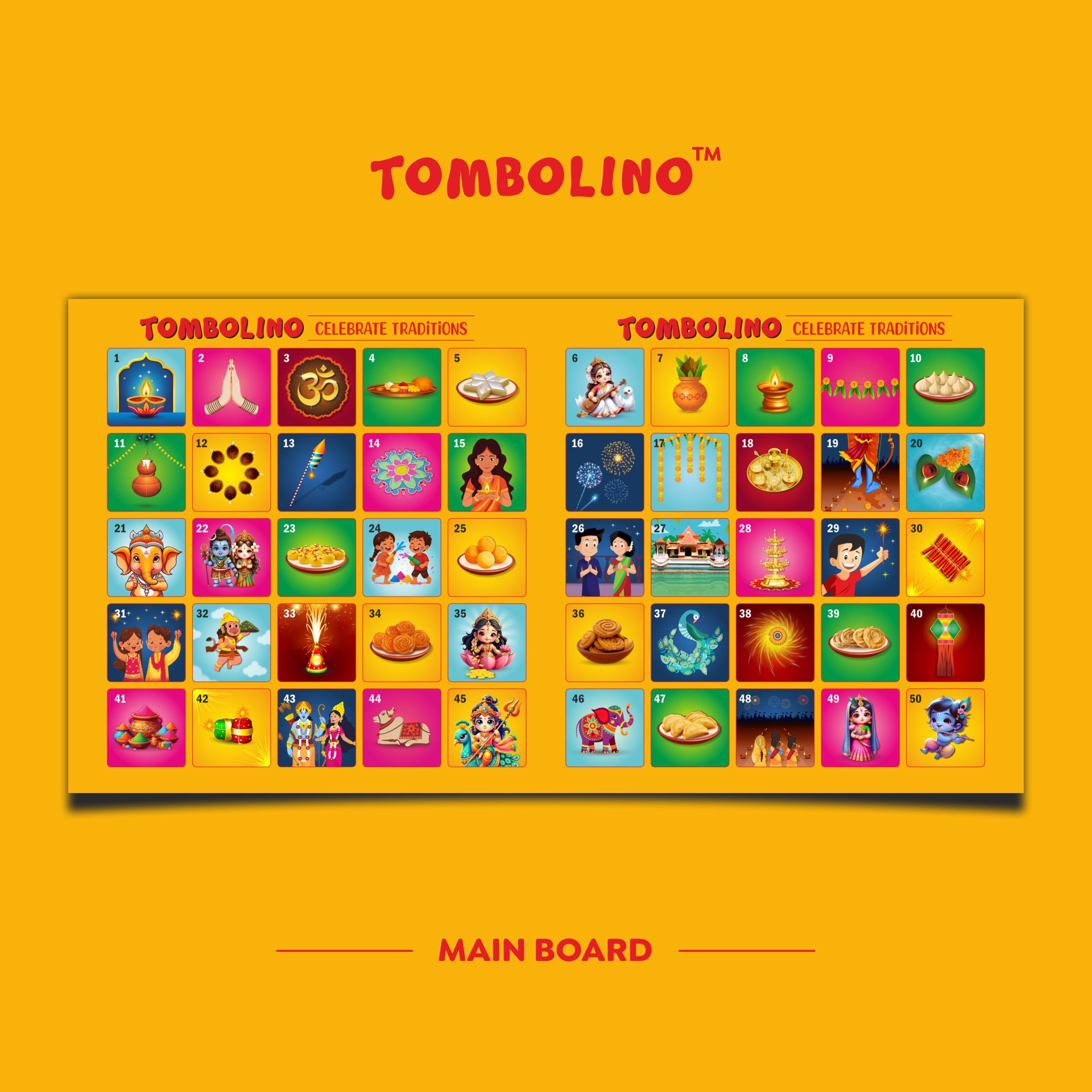 Tombola Indian Festival Edition Board Game